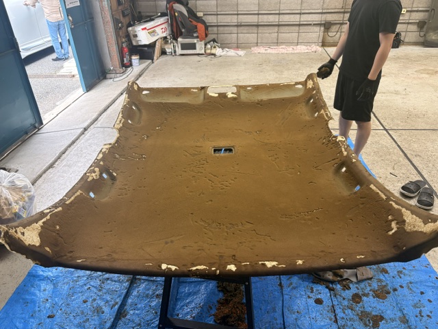 シビックType Rの天井張替え